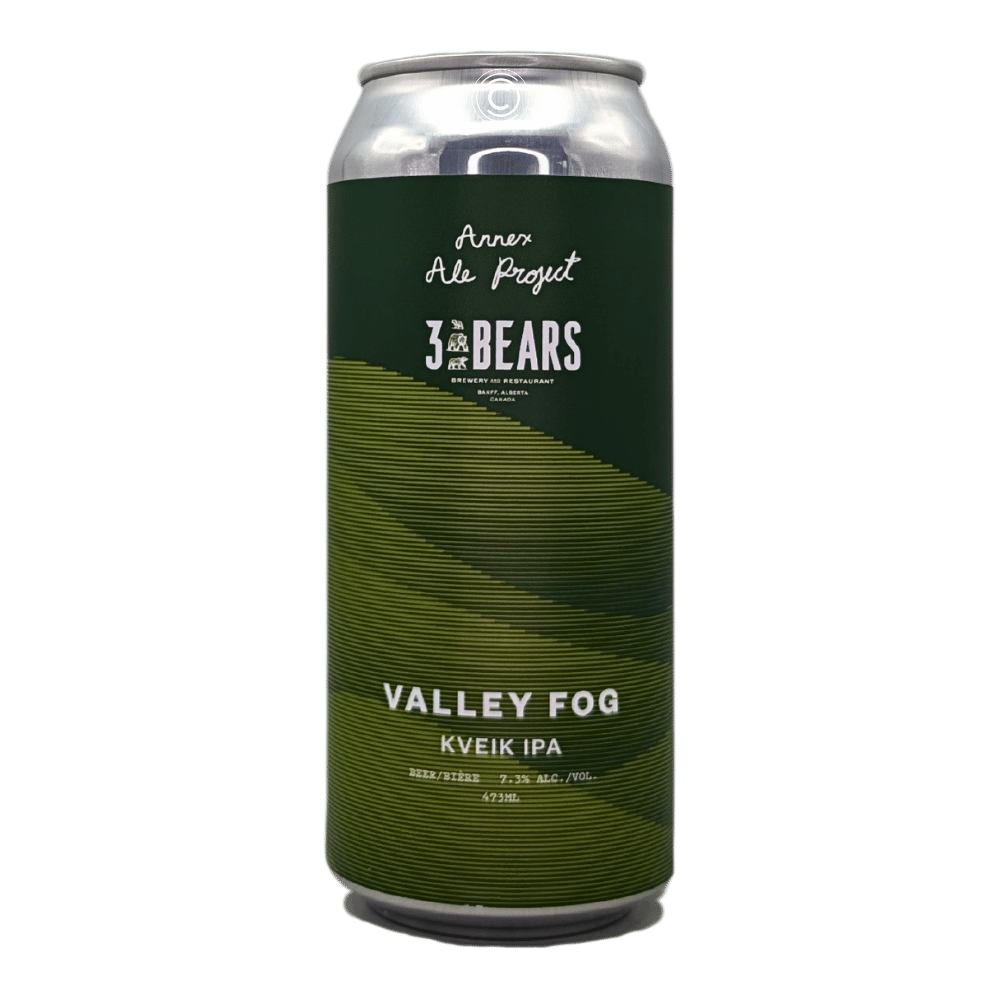 Valley Fog Hazy IPA by Annex Ale Project x 3 Bears Brewery, beer label