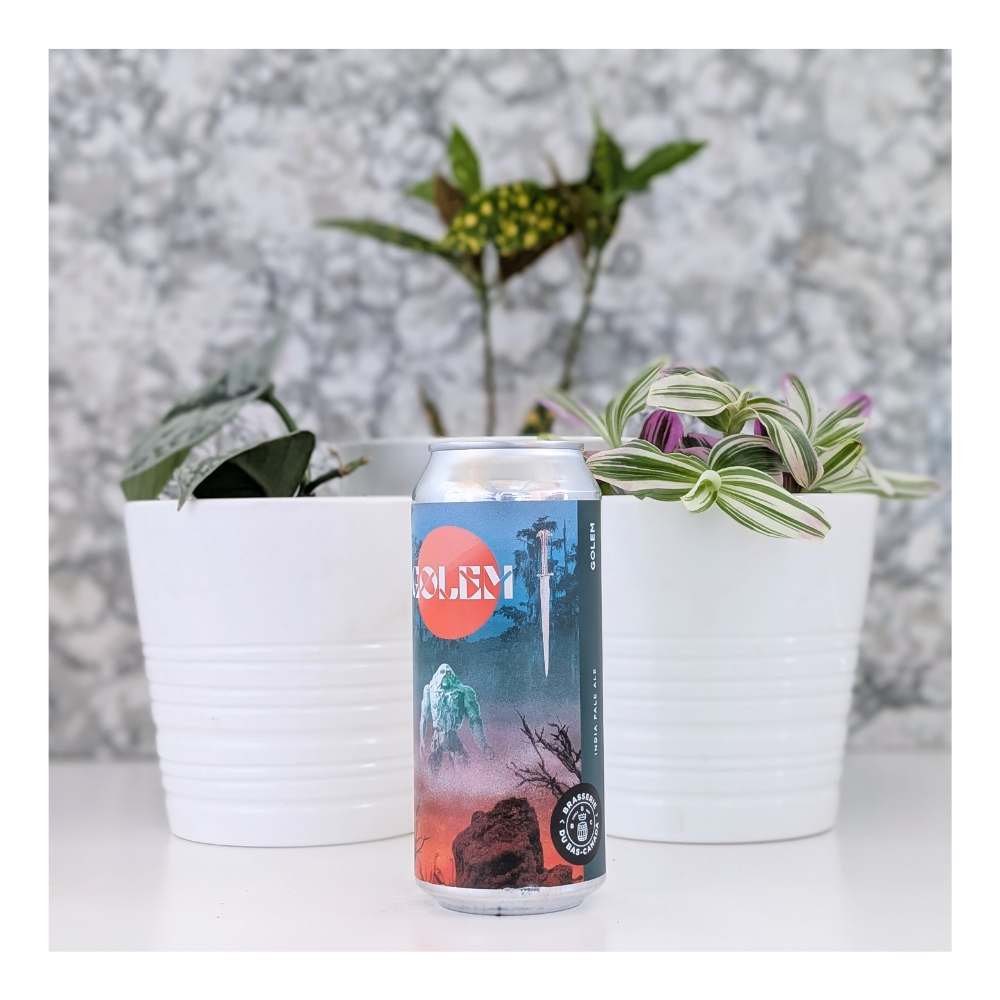 Golem Hazy IPA by Brasserie du Bas-Canada, beer label