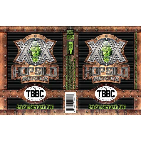 Tampa Bay Hop Silo Series 20 Hazy IPA by Tampa Bay Brewing Co Brewpub, beer label