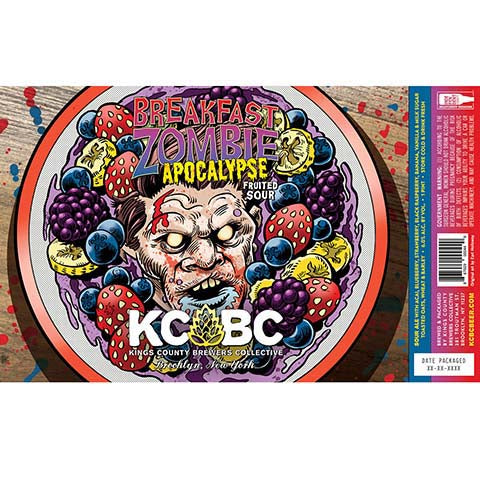 Kings County Brewers Collective Breakfast Zombie Apolcalypse Fruited Sour by Kings County Brewers Collective, beer label