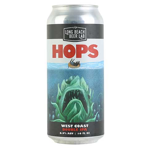 Long Beach Beer Lab Hops DIPA by Long Beach Beer Lab, beer label
