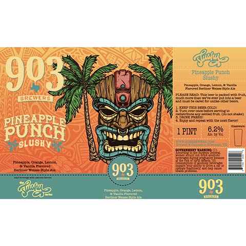 903 Brewers Pineapple Punch Slushy Ale by 903 Brewers, beer label
