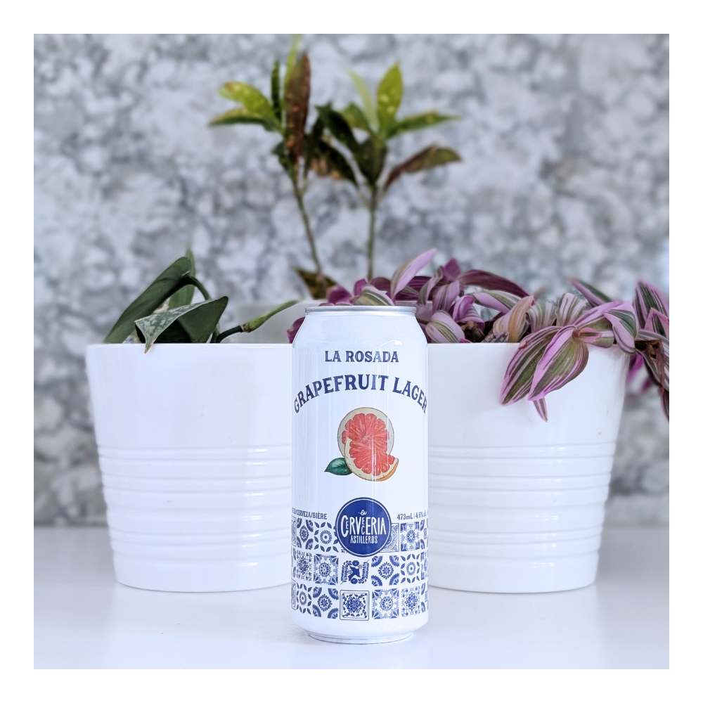 La Rosada Grapefruit Lager by La Cerveceria Astilleros, beer label