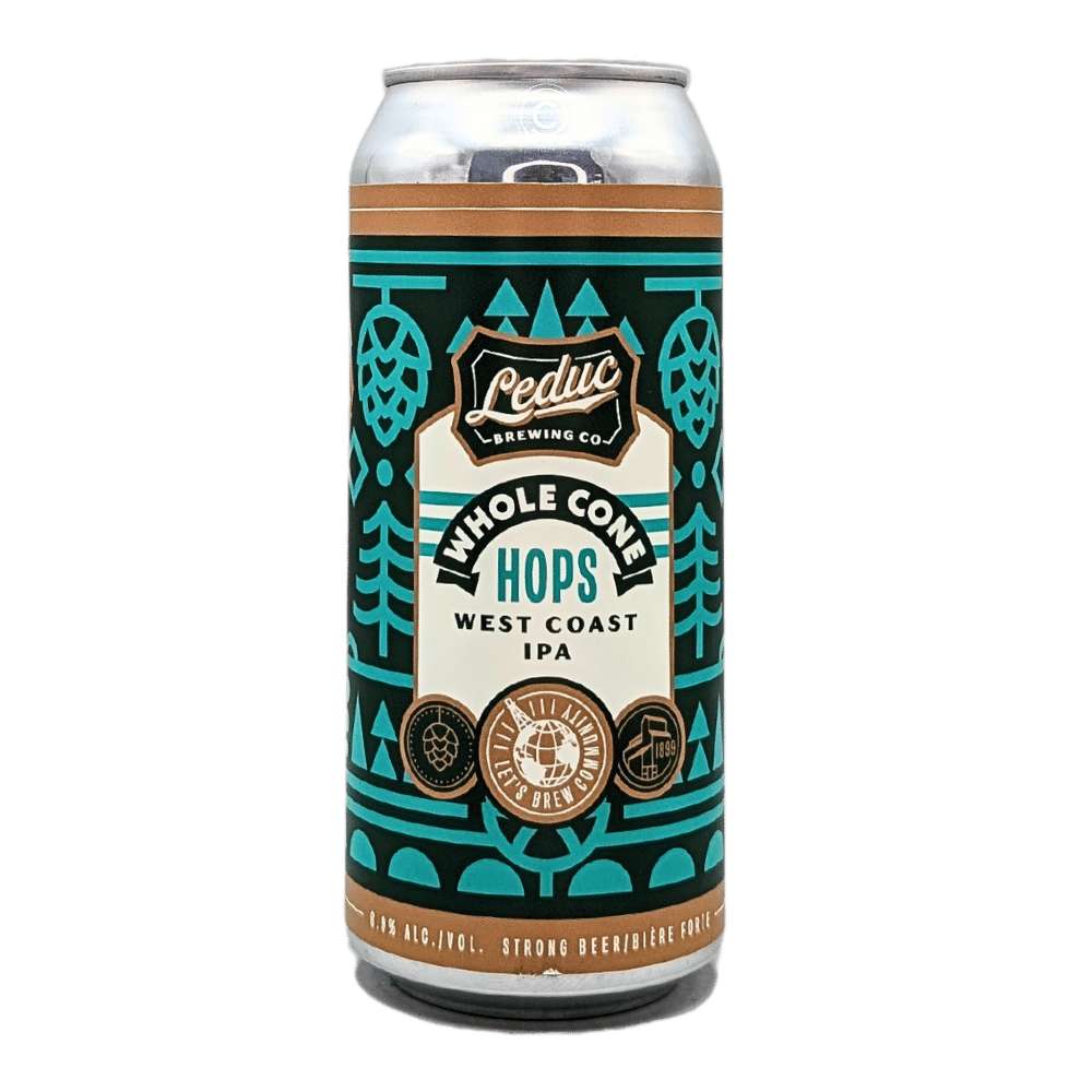 Whole Cone Hops West Coast IPA by Leduc Brewing Co., beer label