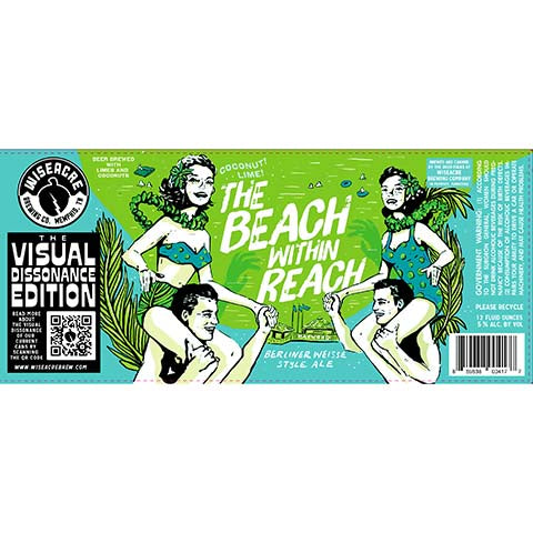 Wiseacre The Beach Within Reach Berliner Weisse Ale by Wiseacre Brewing Co, beer label