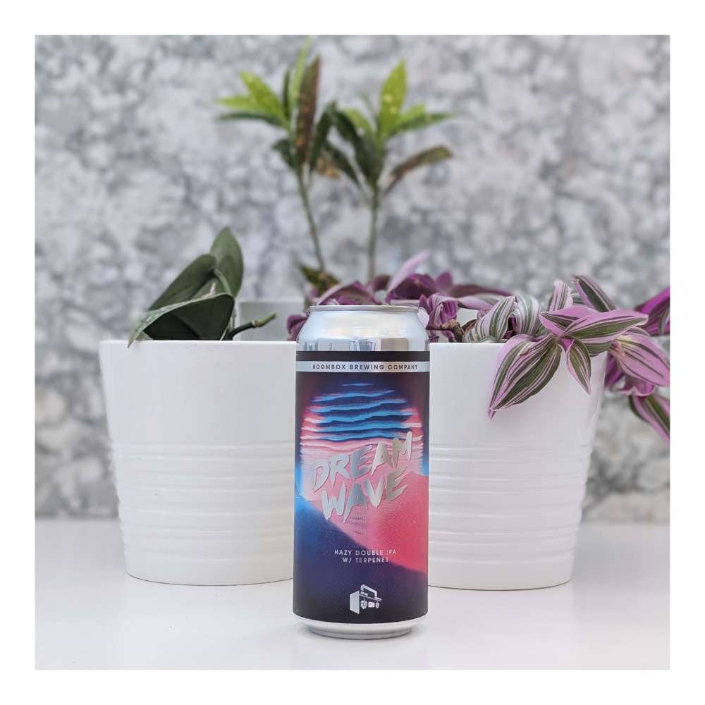 Dreamwave Hazy Double IPA by Boombox Brewing Company, beer label