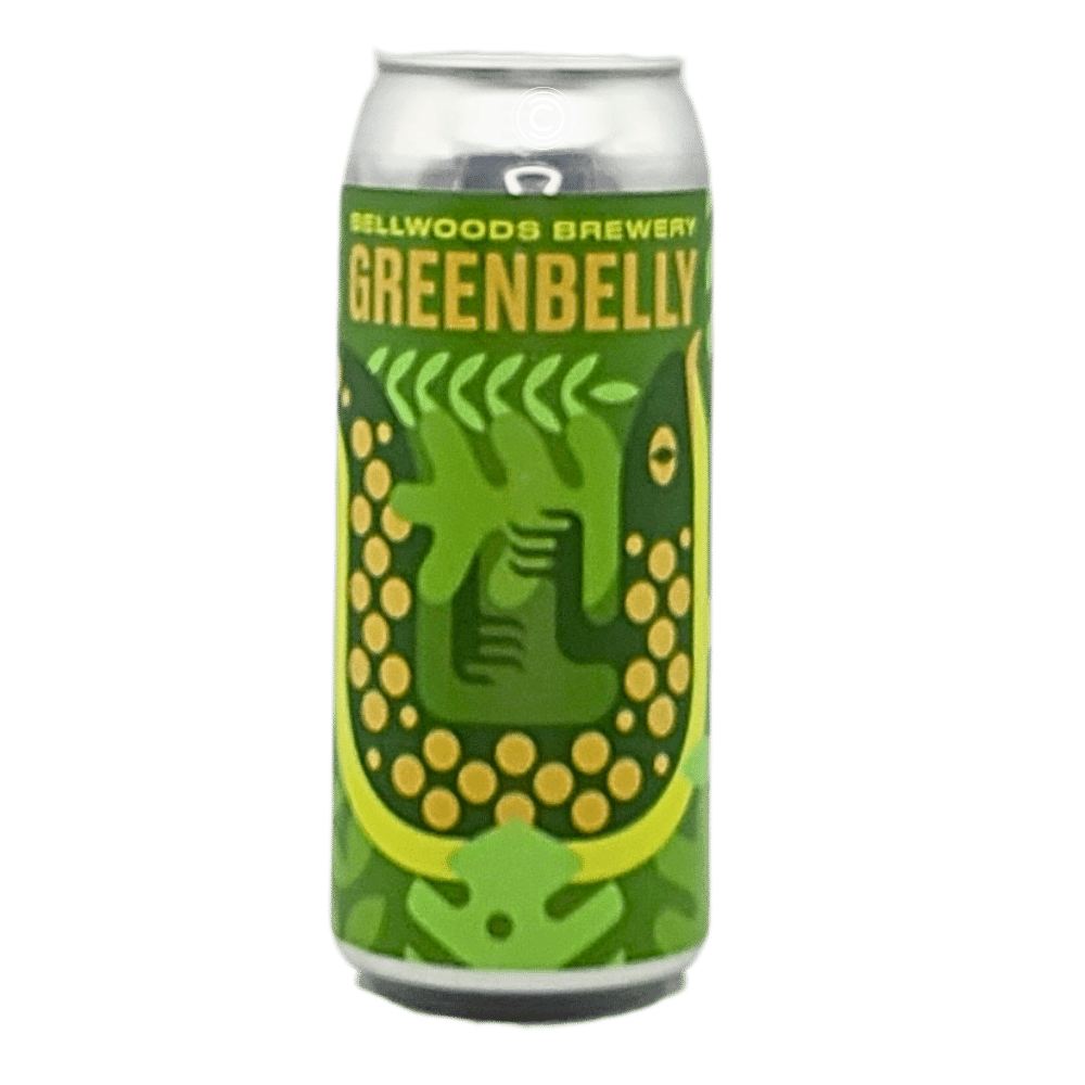 Greenbelly Triple Hazy IPA by Bellwoods Brewery, beer label