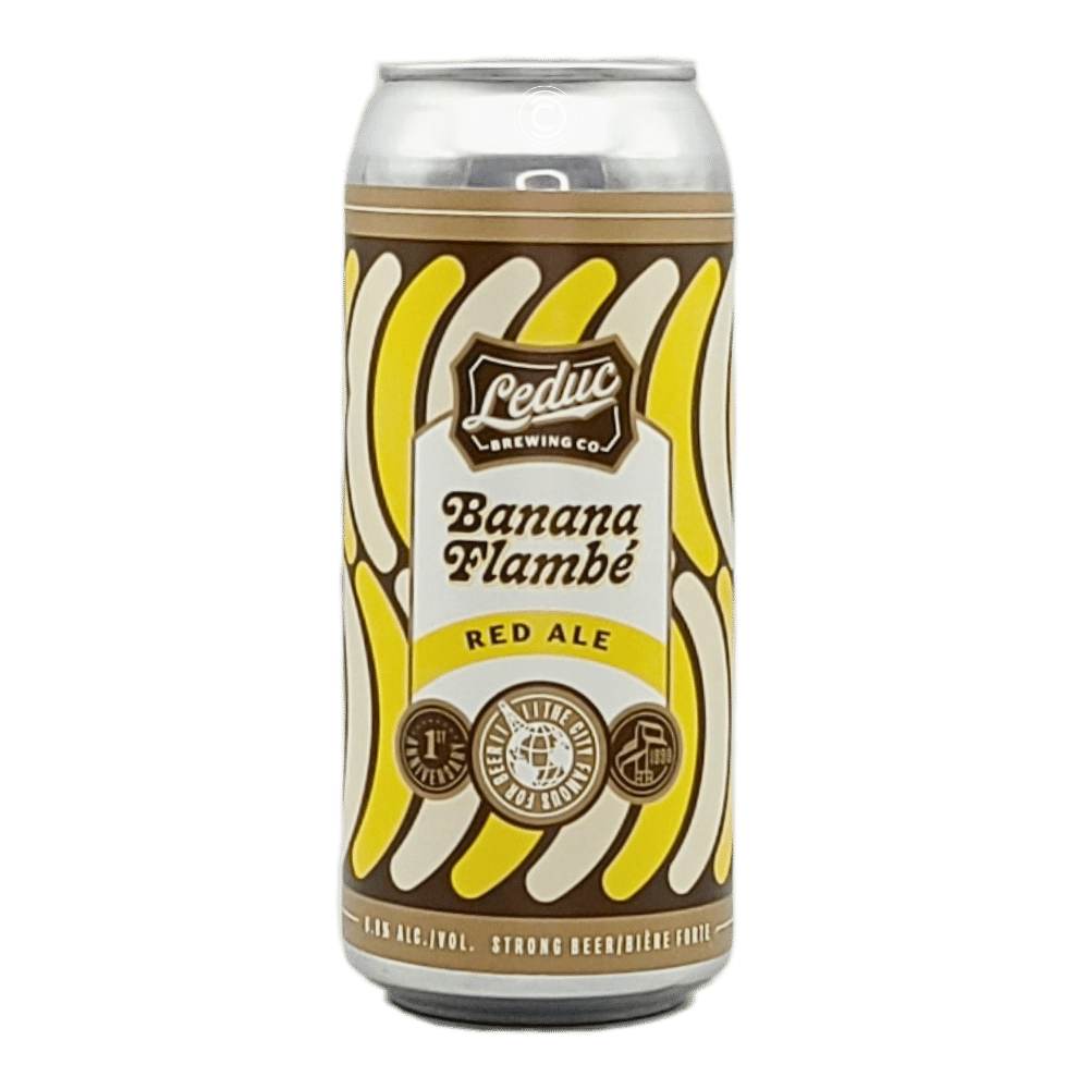 Banana Flambe Red Ale by Leduc Brewing Co., beer label