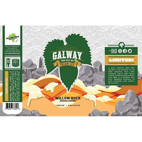 Willow Rock Galway Red Cream Ale by Willow Rock Brewing Company, beer label