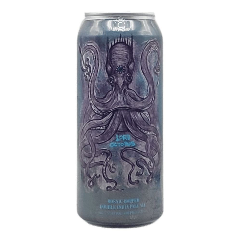 Lord Octopus Hazy Double IPA by Hop Butcher, beer label