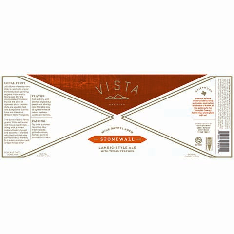Vista Stonewall Lambic Ale by Vista Brewing, beer label