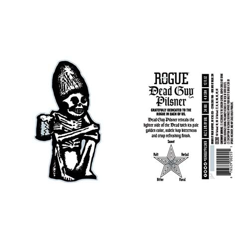 Rogue Dead Guy Pilsner by Wild East Brewing Co, beer label