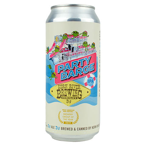 Kern River Party Barge IPA by Kern River Brewing Co, beer label