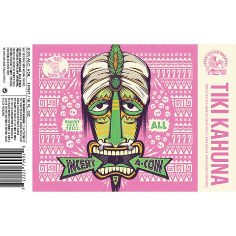 Seven Island Brewery Tiki Kahuna by Bottle Logic Brewing, beer label