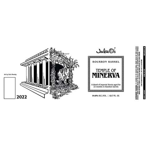Jackie O's Bourbon Barrel Temple Of Minerva by Jackie O's Pub & Brewery, beer label