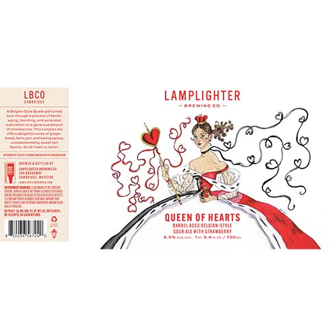 Lamplighter Queen Of Hearts Sour by Lamplighter Brewing Co., beer label