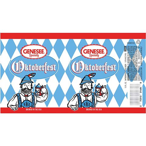 Genesee Oktoberfest by Genesee Brewing Co., beer label