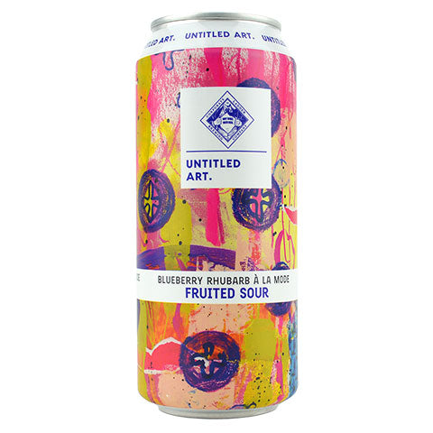 Untitled Art Blueberry Rhubarb À La Mode Fruited Sour by Untitled Art, beer label