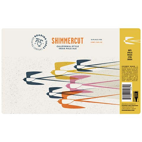 Roaring Table Shimmercut IPA by Roaring Table Brewing, beer label