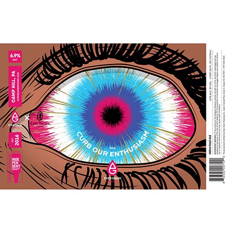 Ever Grain Curb Our Enthusiasm IPA by Ever Grain Brewing Co, beer label
