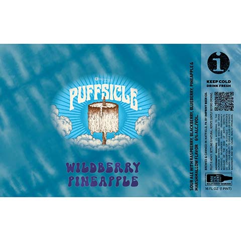 Imprint Beer Puffsicle Wildberry Pineapple Sour Ale by Imprint Beer Company, beer label