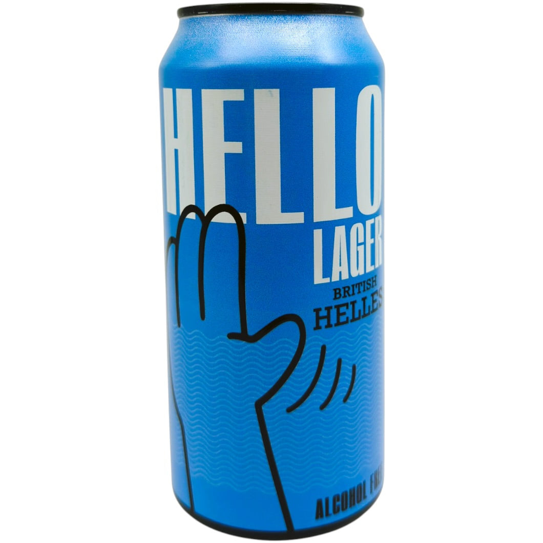 Hello Lager British Helles by HELLO Lager, beer label