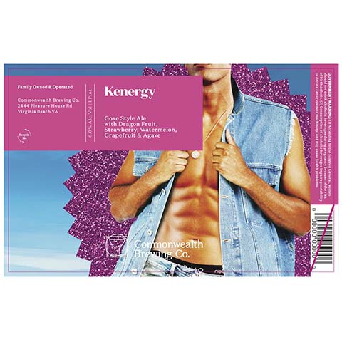 Commonwealth Kenergy Sour by Commonwealth Brewing Co., beer label