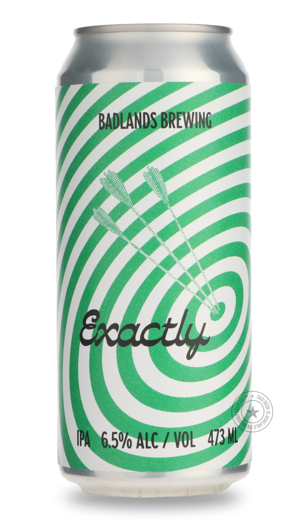 Exactly by Badlands Brewery, beer label
