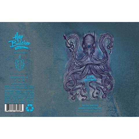 Hop Butcher Lord Octopus DIPA by Hop Butcher For the World, beer label