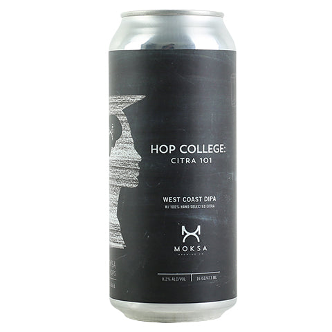 Moksa Hop College: Citra 101 DIPA by Moksa Brewing Co, beer label