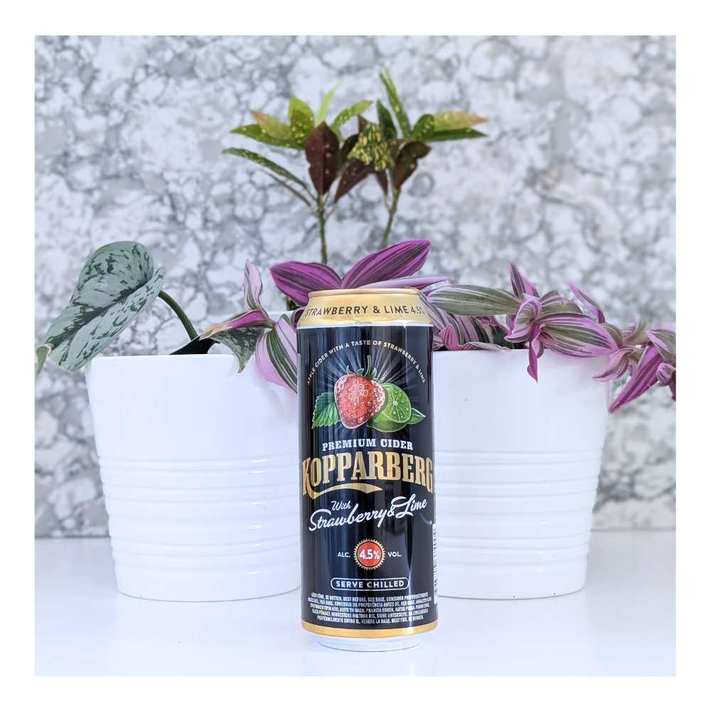 Kopparberg Strawberry & Lime Cider by Kopparbergs Bryggeri, beer label