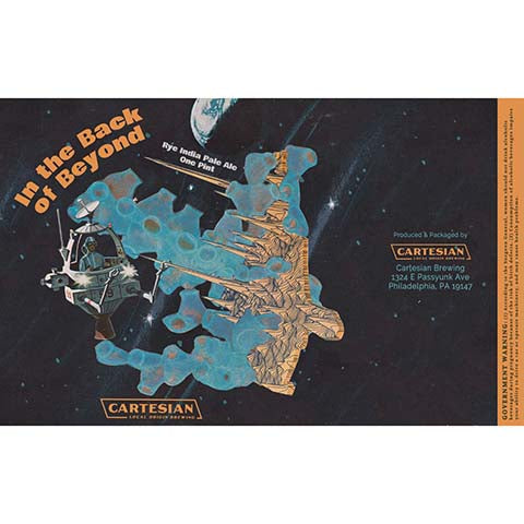 Cartesian In The Back Of Beyond Rye IPA by Cartesian Brewing, beer label