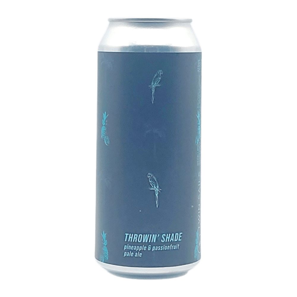 Throwin' Shade Hazy Pale Ale by Twin Sails Brewing, beer label