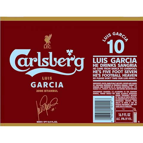 Carlsberg Luis Garcia 10 by Carlsberg, beer label