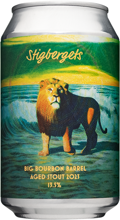 Big Bourbon Barrel Aged Stout 2023 by Stigbergets Bryggeri, beer label