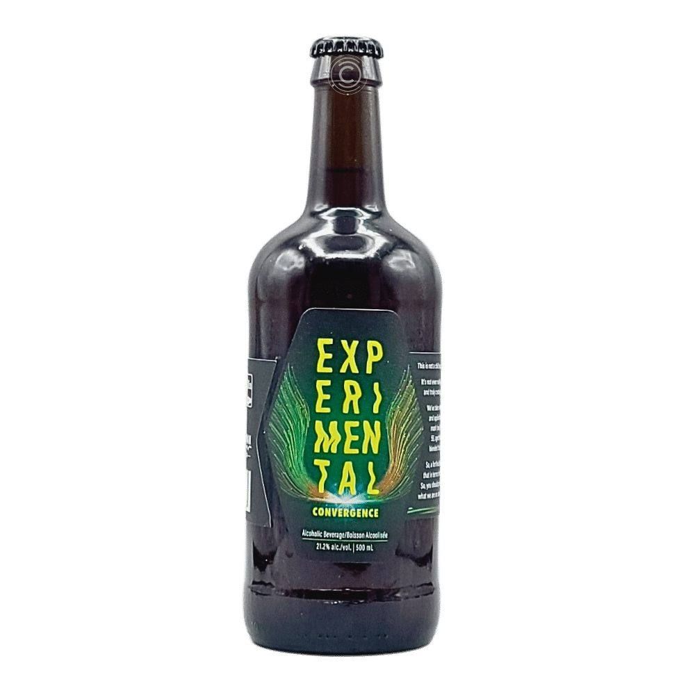 x Blindman Brewing Experimental Convergence Barley Wine by Grain Bin Brewing Company, beer label