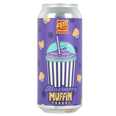 450 North Blueberry Muffin Slushy XL Sour Ale by 450 North Brewing Company, beer label