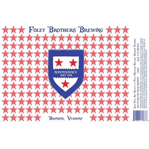 Folley Brothers Independence Day IPA by Folley Brothers Brewing, beer label