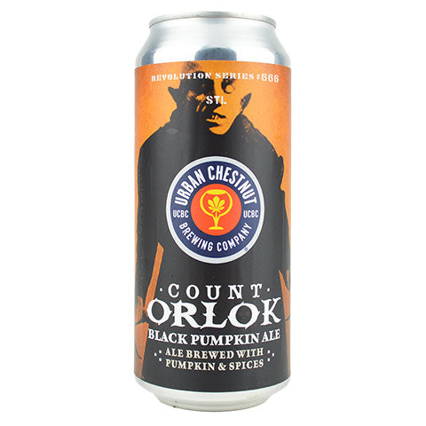 Urban Chestnut Count Orlok Black Pumpkin Ale by Urban Chestnut Brewing Co, beer label