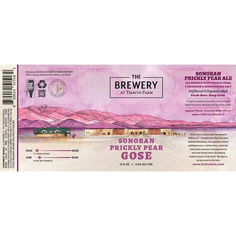 Humble Forager Sonoran Prickly Pear Gose Ale by Humble Forager Brewery, beer label