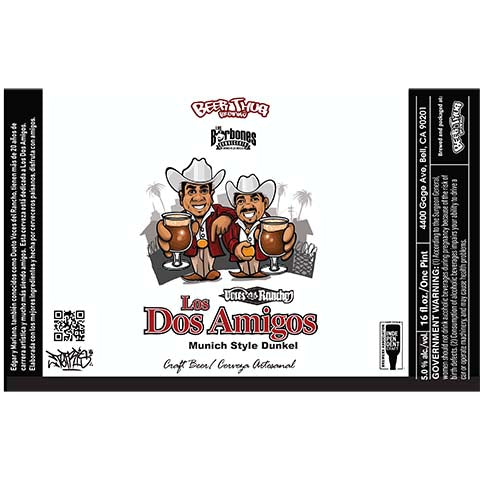 Beer Thug Los Dos Amigos by Beer Thug Brewing Company, beer label