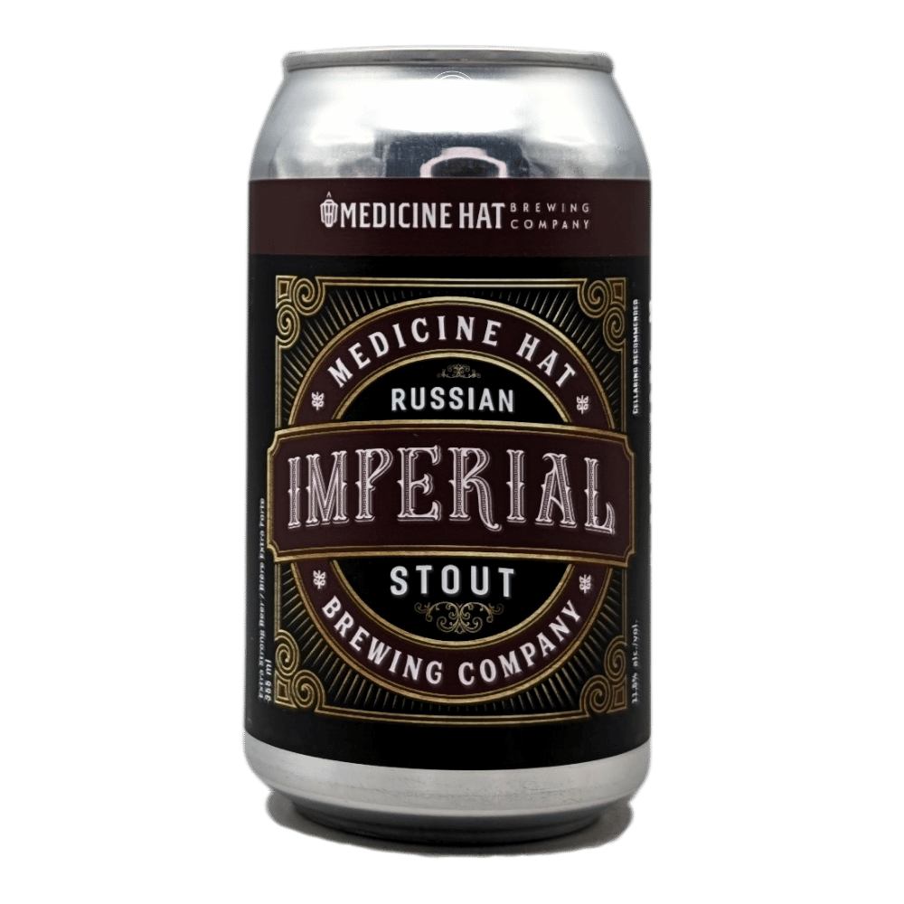 Year 8 Russian Imperial Stout by Medicine Hat Brewing Company, beer label