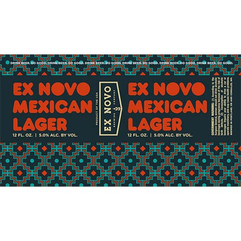 Ex Novo Mexican Lager by Ex Novo Brewing Co, beer label