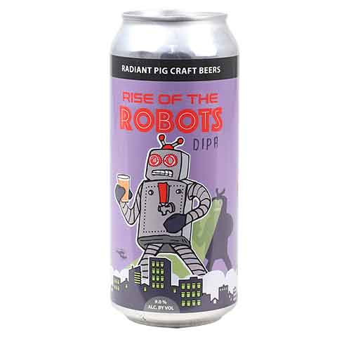 Radiant Pig Rise of the Robots DIPA by Radiant Pig Craft Beers, beer label