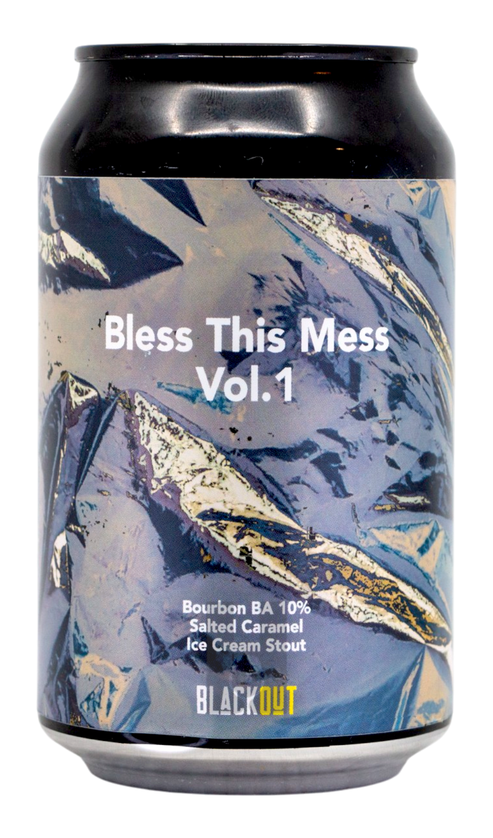 Blackout Bless This Mess Vol 1 by Blackout Brewing, beer label