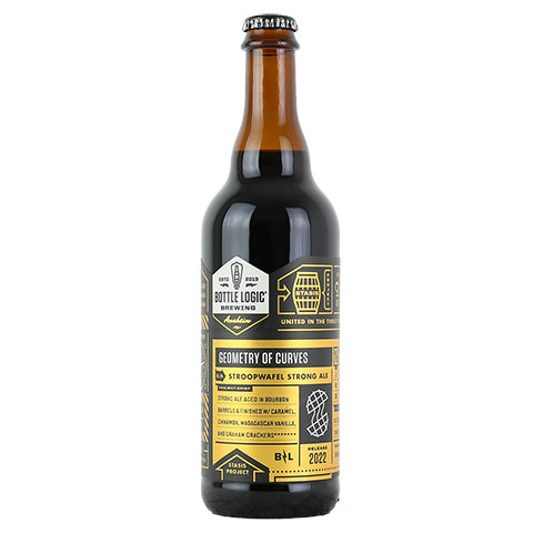 Bottle Logic Geometry of Curves Strong Ale by Bottle Logic Brewing, beer label