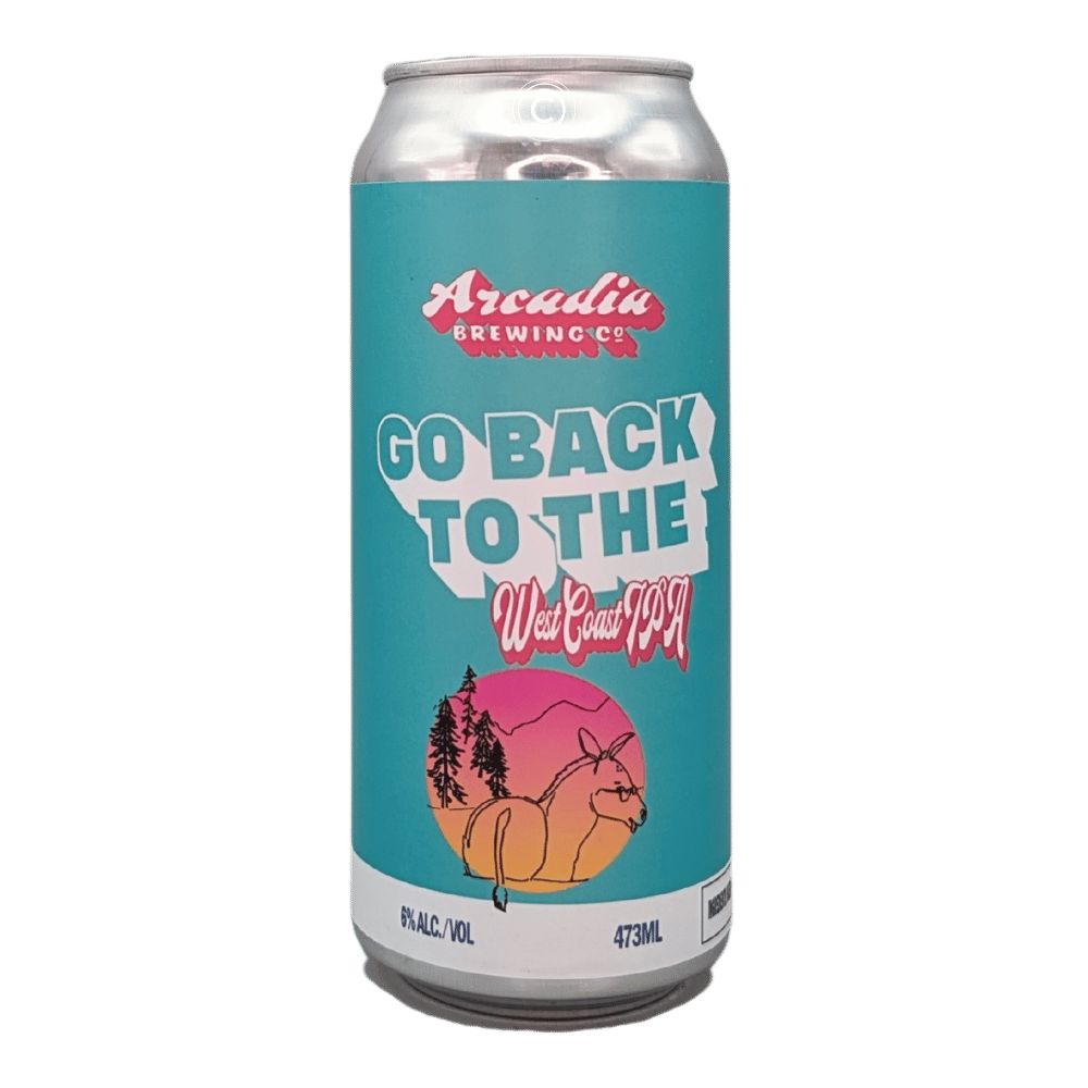Go Back To The West Coast West Coast IPA by Arcadia Brewing Co, beer label
