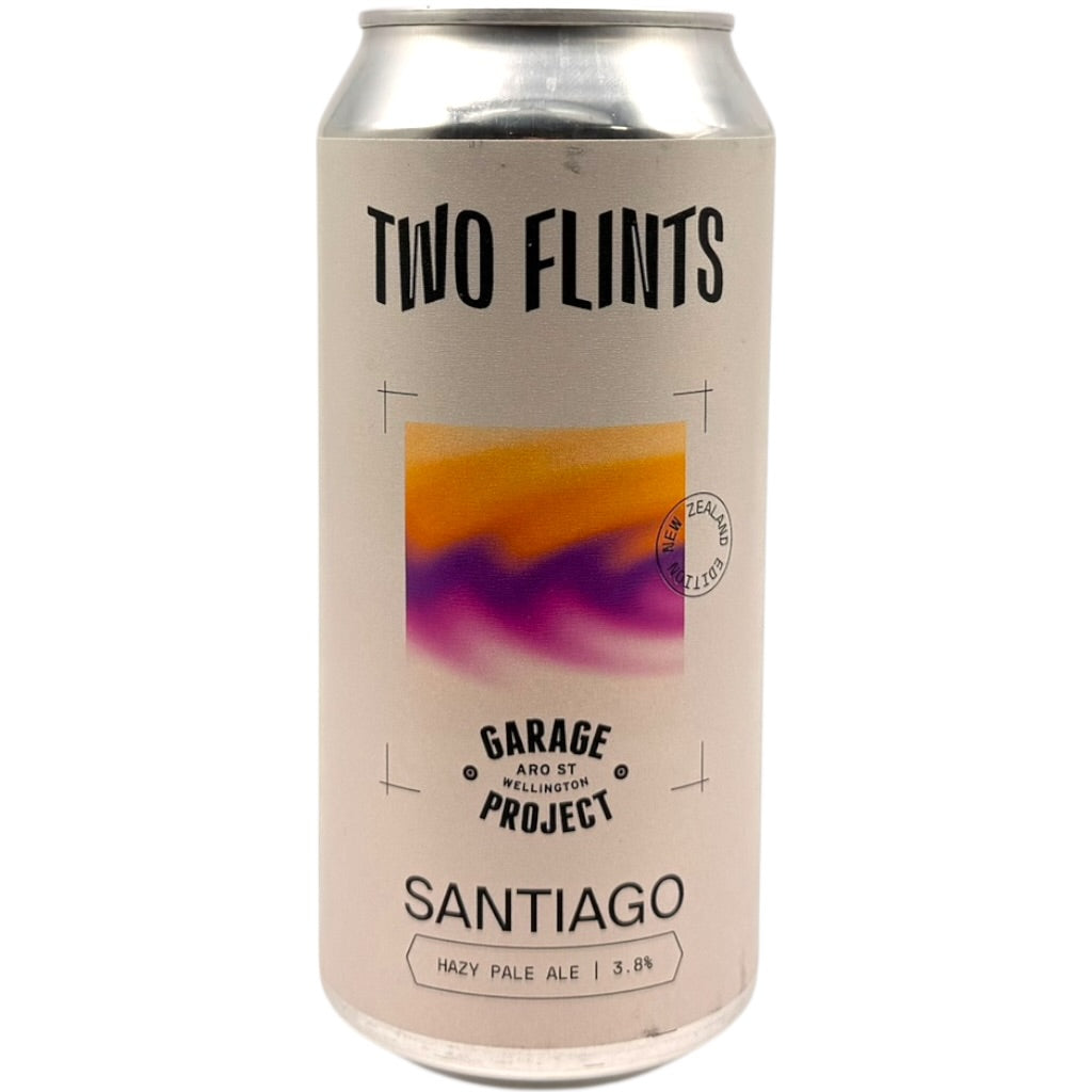 Two Flints x Garage Project Santiago NZ Edition by Two Flints, beer label
