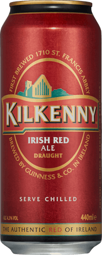 Kilkenny Draught Irish by Guinness, beer label