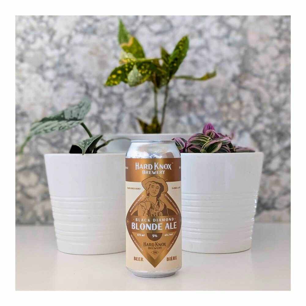 Black Diamond Blonde Ale by Hard Knox Brewing, beer label